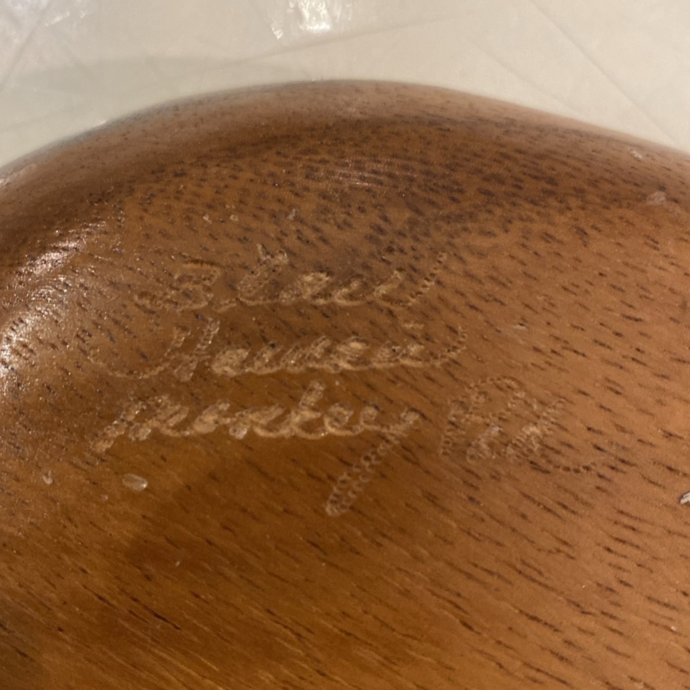 Blair Hawaii Signed Monkey Pod Leaf Serving Bowl. Vintage - Picture 6 of 6